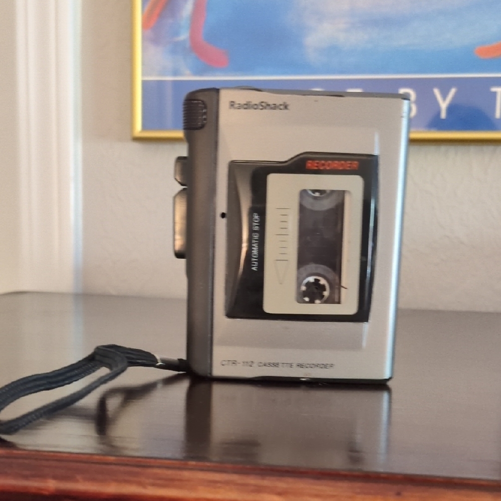 RadioShack Silver Cassette Recorder - Portable Tape Player